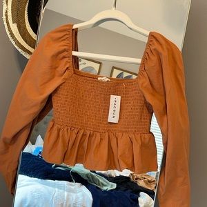 Pacsun long sleeve scrunched top